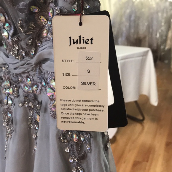 Juliet silver evening dress - Picture 5 of 6